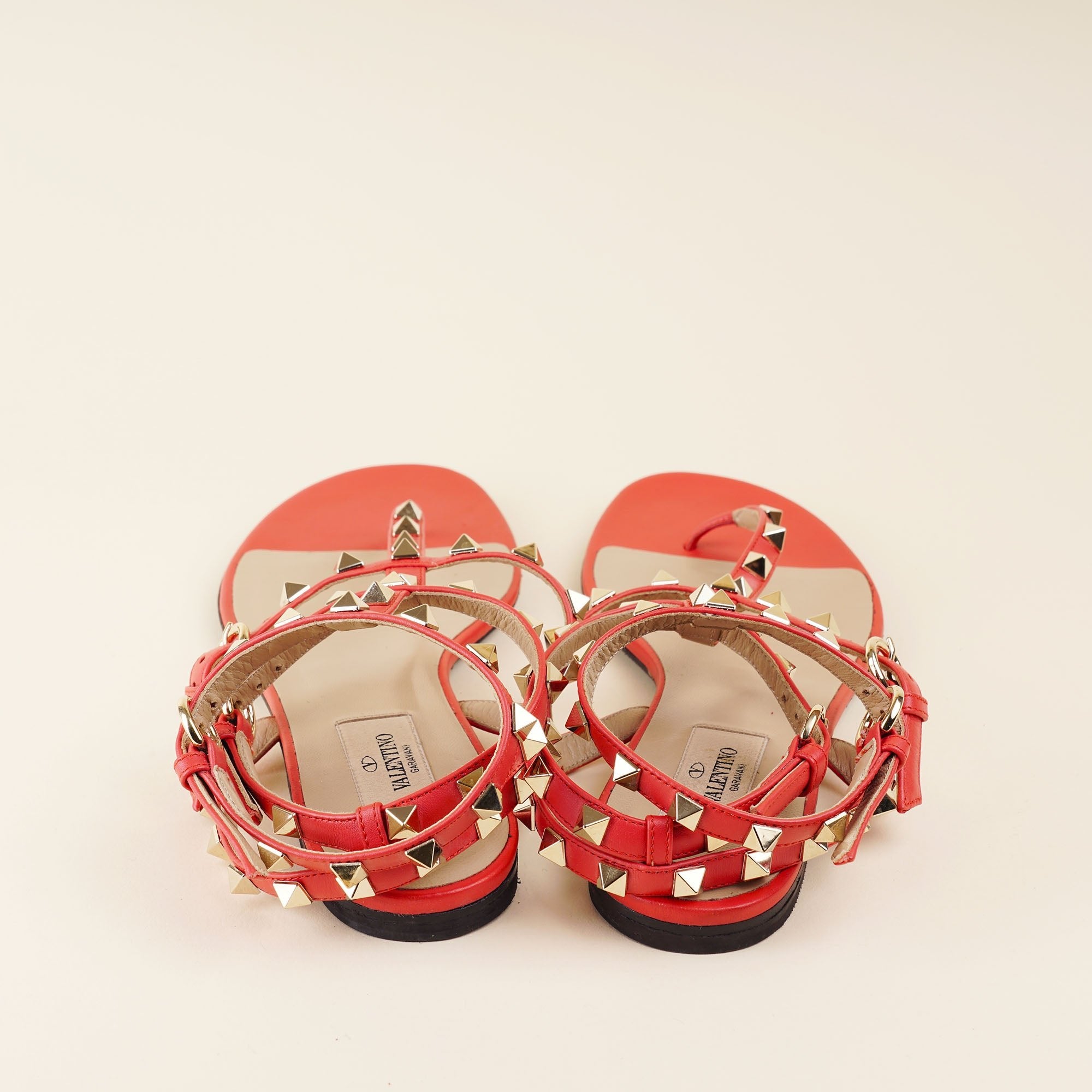 Rockstud Flat Sandals - VALENTINO - Affordable Luxury image