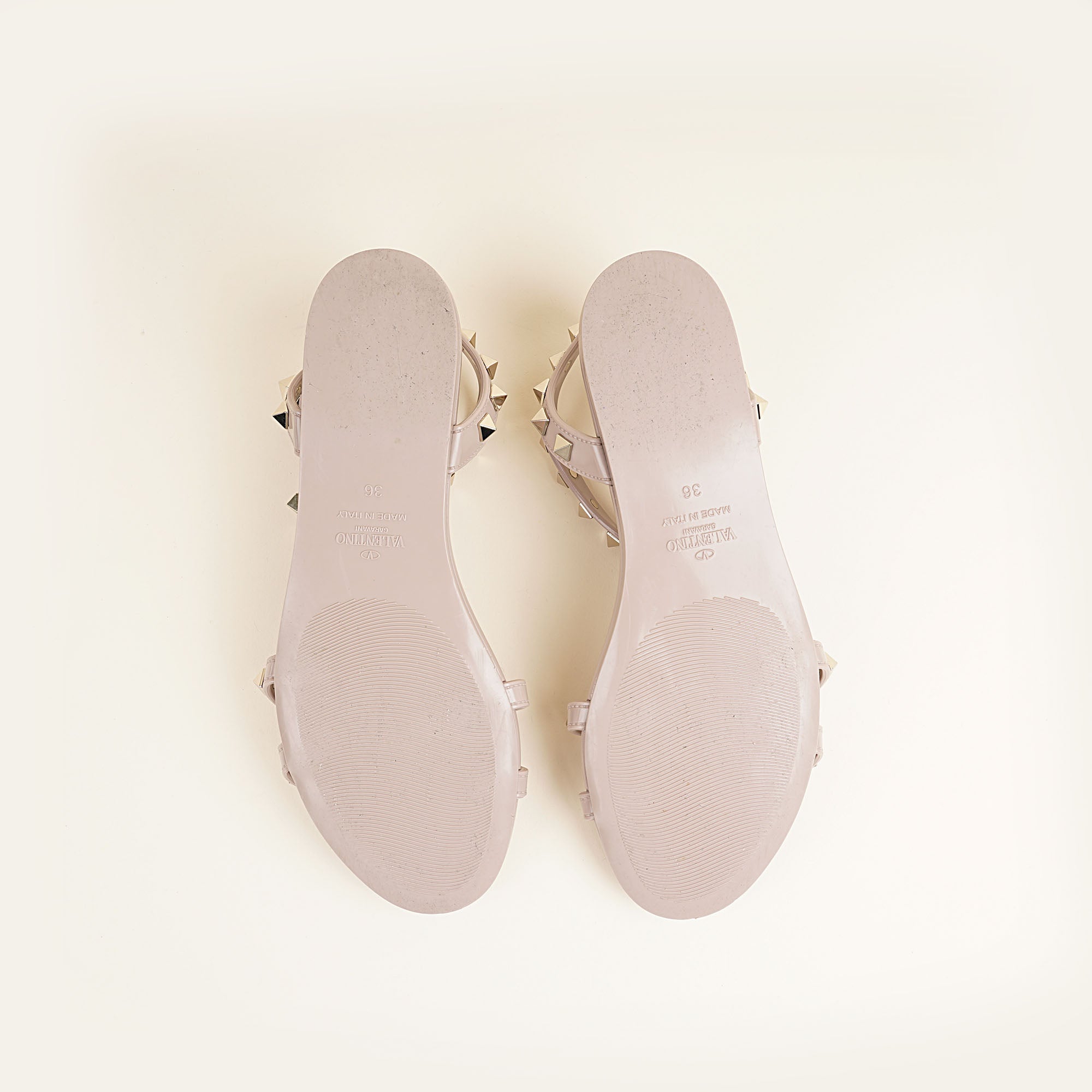 Rockstud Flat Sandals - VALENTINO - Affordable Luxury image