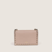 Rockstud Foldover Handbag - VALENTINO - Affordable Luxury thumbnail image