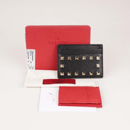 Rockstud Leather Card Holder - VALENTINO - Affordable Luxury thumbnail image