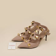 Roman Stud Ankle Strap Pumps 39 - VALENTINO - Affordable Luxury thumbnail image