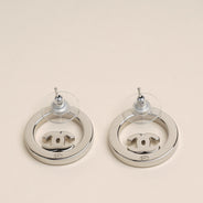 Round CC Crystal Earrings - CHANEL - Affordable Luxury thumbnail image