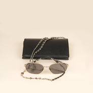 Round Chain Sunglasses - CHANEL - Affordable Luxury thumbnail image