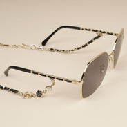 Round Chain Sunglasses - CHANEL - Affordable Luxury thumbnail image