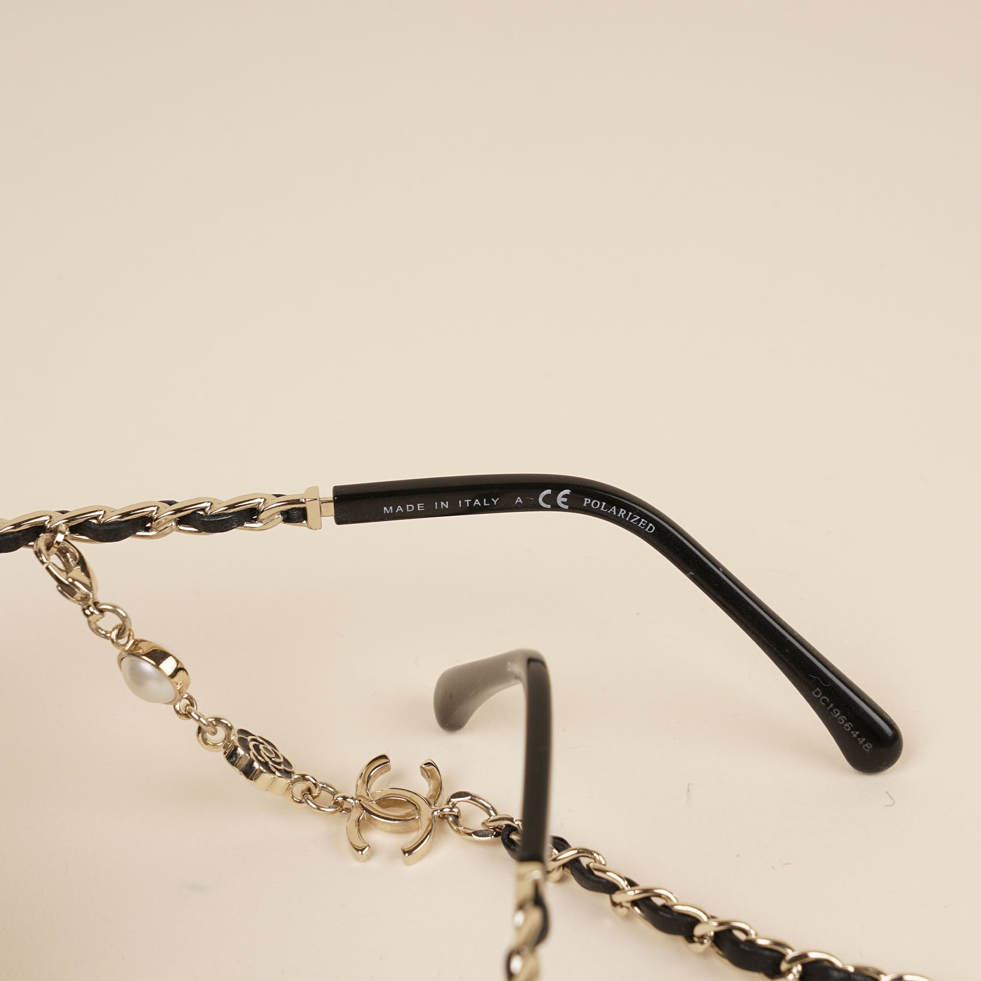 Round Chain Sunglasses - CHANEL - Affordable Luxury image