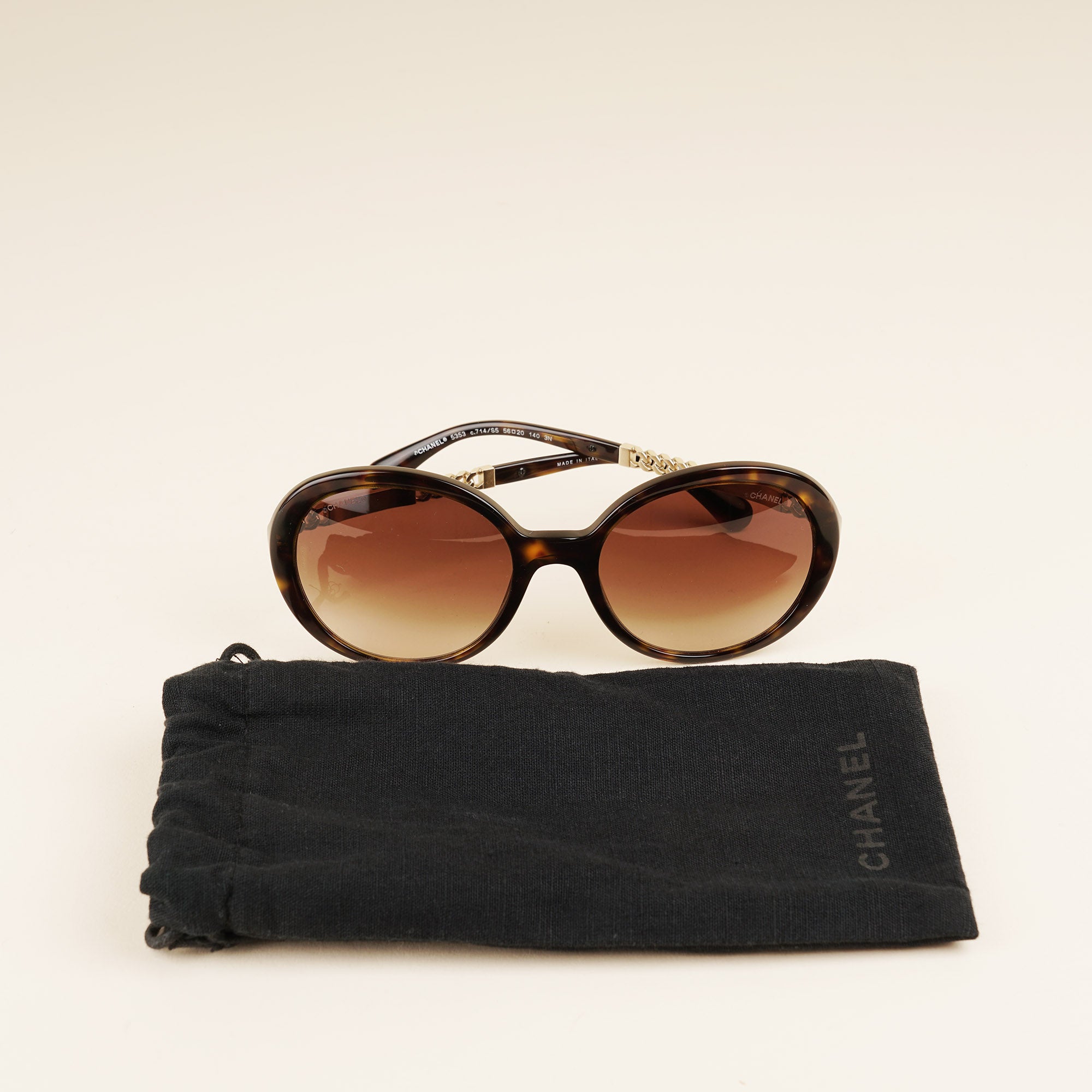 Round Frame Sunglasses - CHANEL - Affordable Luxury image