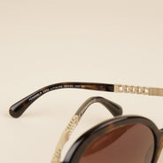 Round Frame Sunglasses - CHANEL - Affordable Luxury thumbnail image