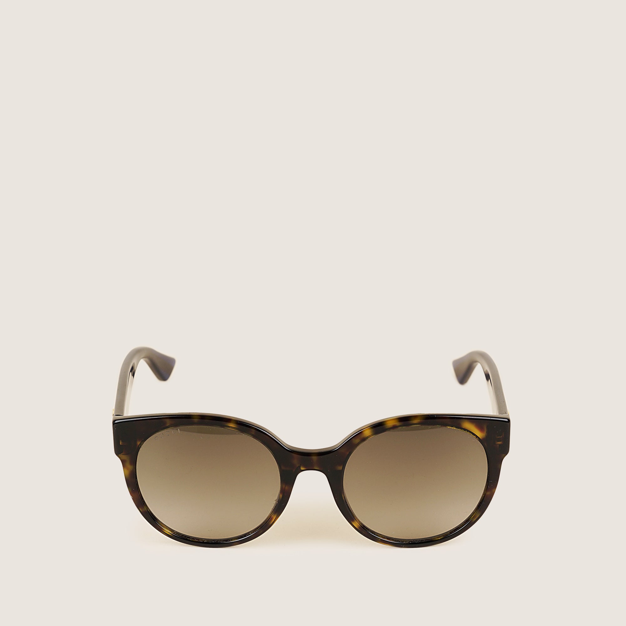 Round WEB - Stripe Sunglasses - GUCCI - Affordable Luxury image