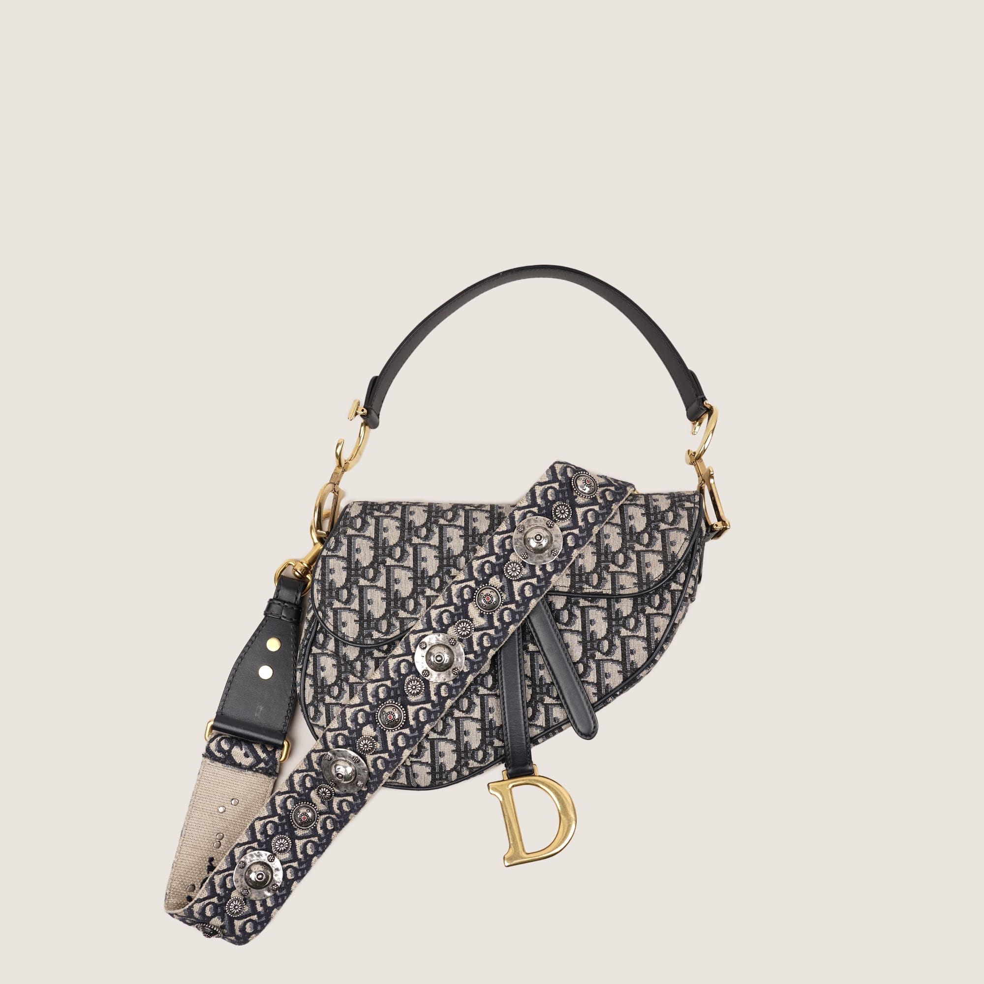 Saddle Bag w Strap - CHRISTIAN DIOR - Affordable Luxury