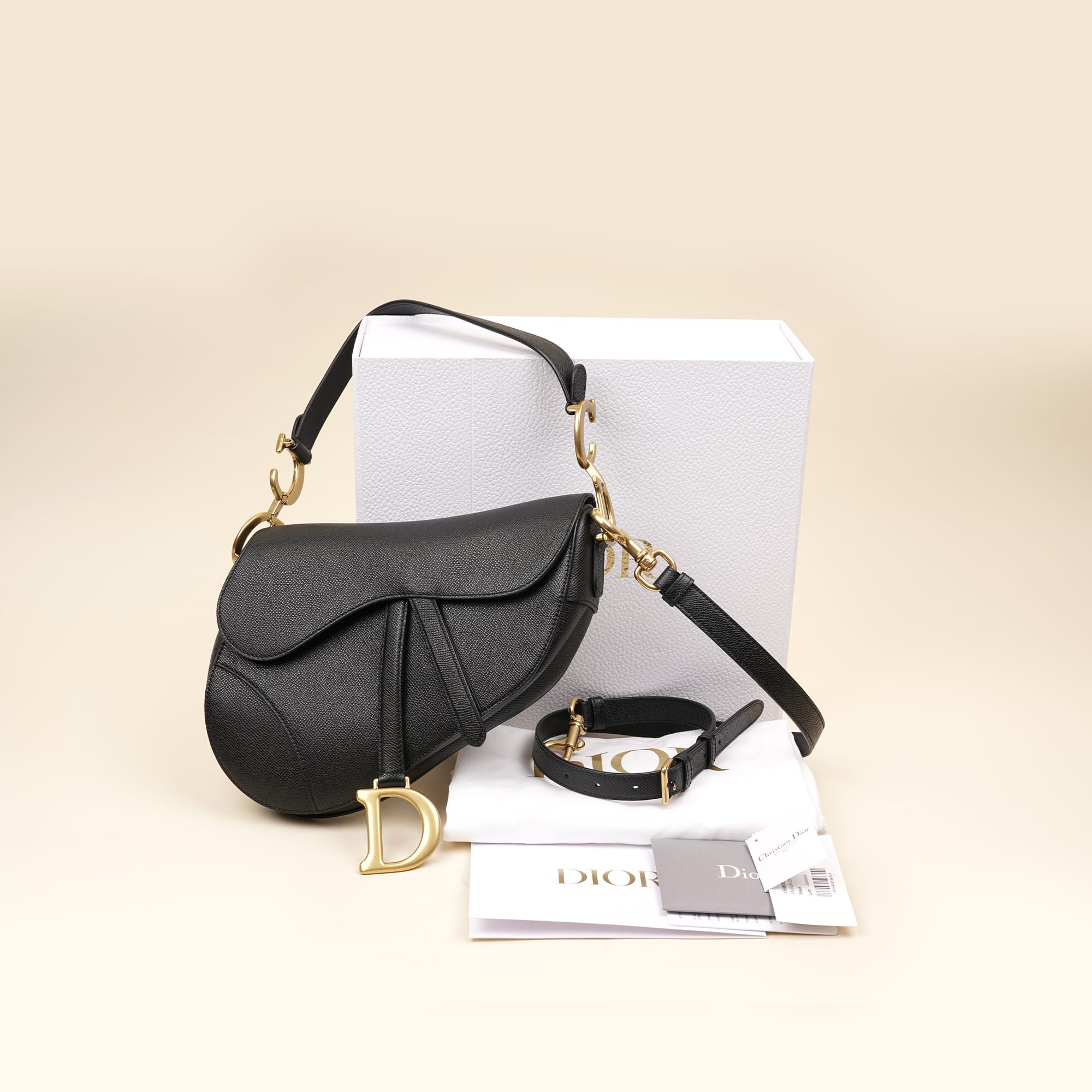 Saddle Bag w Strap - CHRISTIAN DIOR - Affordable Luxury image