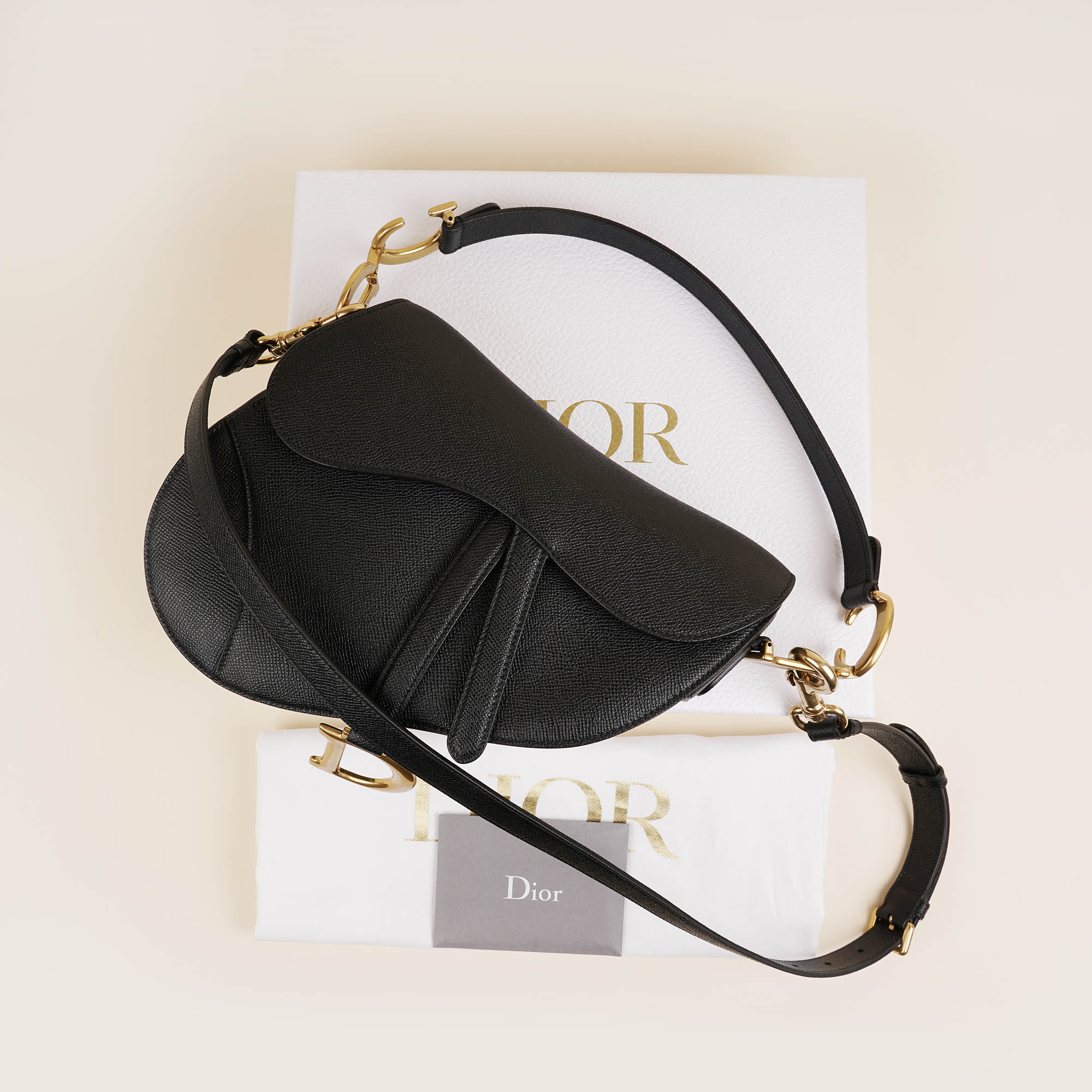 Saddle Bag w Strap - CHRISTIAN DIOR - Affordable Luxury image