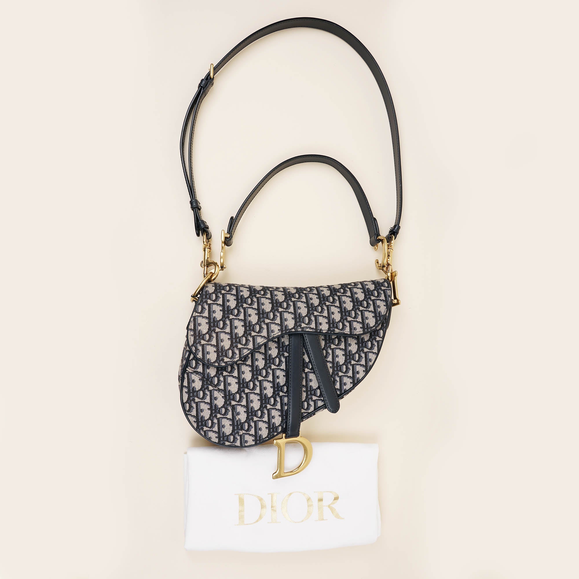 Saddle Bag w Strap - CHRISTIAN DIOR - Affordable Luxury image