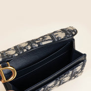 Saddle Bloom Card Holder - CHRISTIAN DIOR - Affordable Luxury thumbnail image