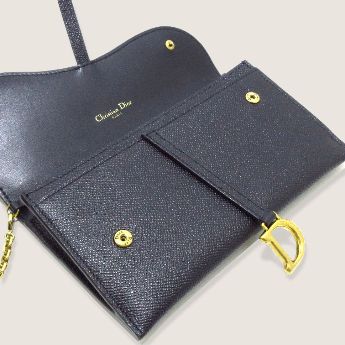 Saddle Wallet on Chain - CHRISTIAN DIOR - Affordable Luxury image