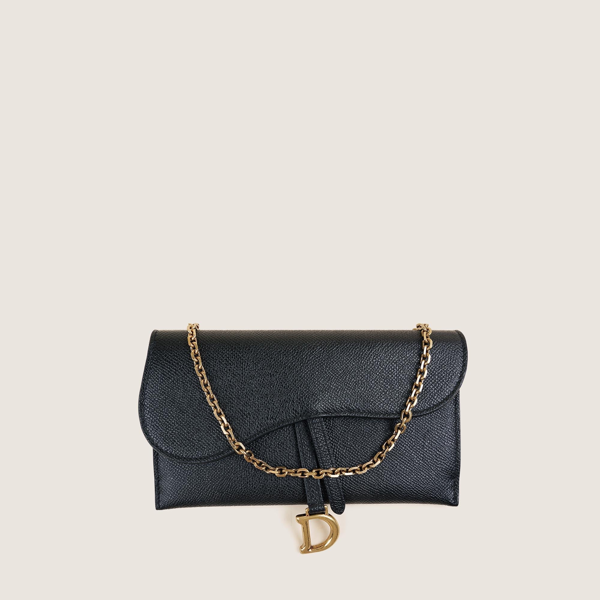 Saddle Wallet on Chain - CHRISTIAN DIOR - Affordable Luxury