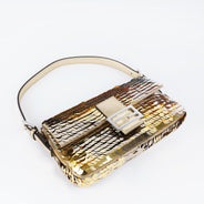 Sequin Striped Baguette Bag - FENDI - Affordable Luxury thumbnail image