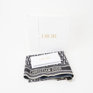 Silk Scarf Blue Oblique - CHRISTIAN DIOR - Affordable Luxury thumbnail image