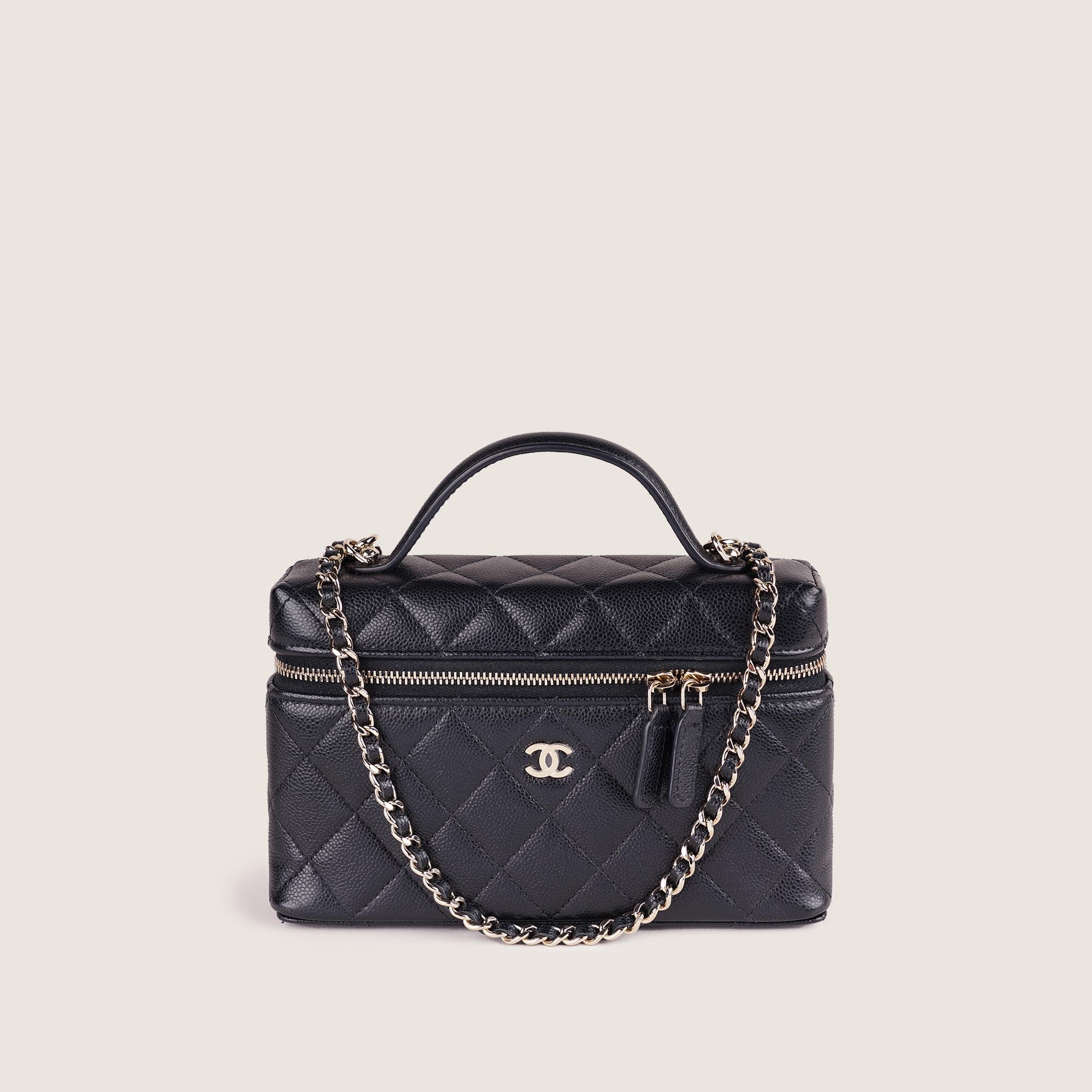 Slim Vanity Top Handle with Chain - CHANEL - Affordable Luxury