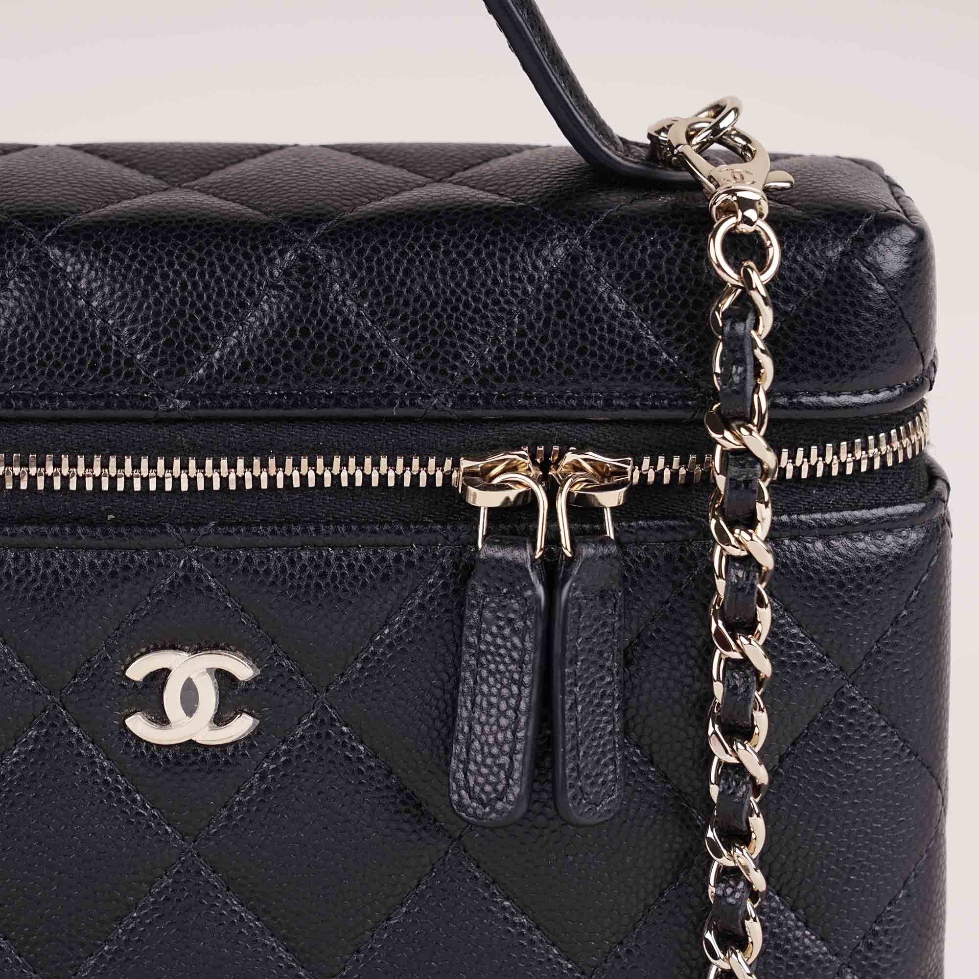 Slim Vanity Top Handle with Chain - CHANEL - Affordable Luxury image