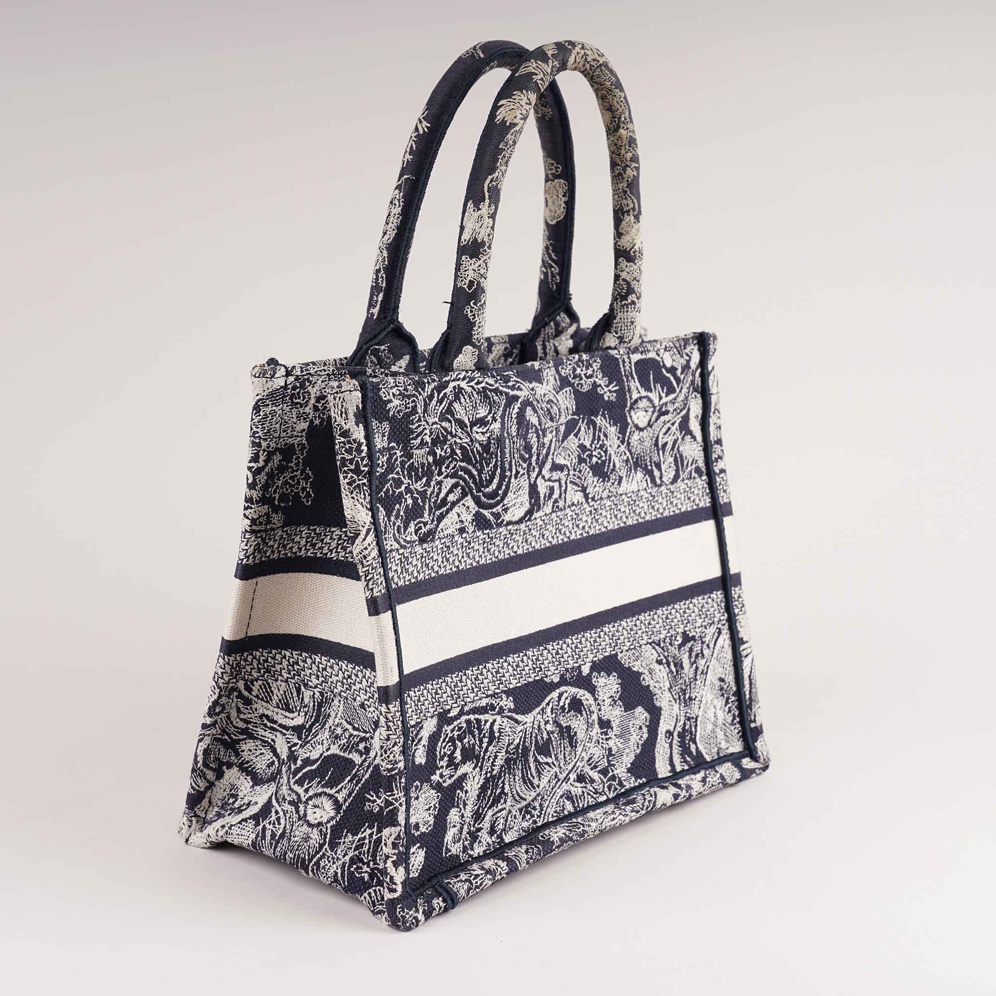 Small Book Tote Ecru - CHRISTIAN DIOR - Affordable Luxury image