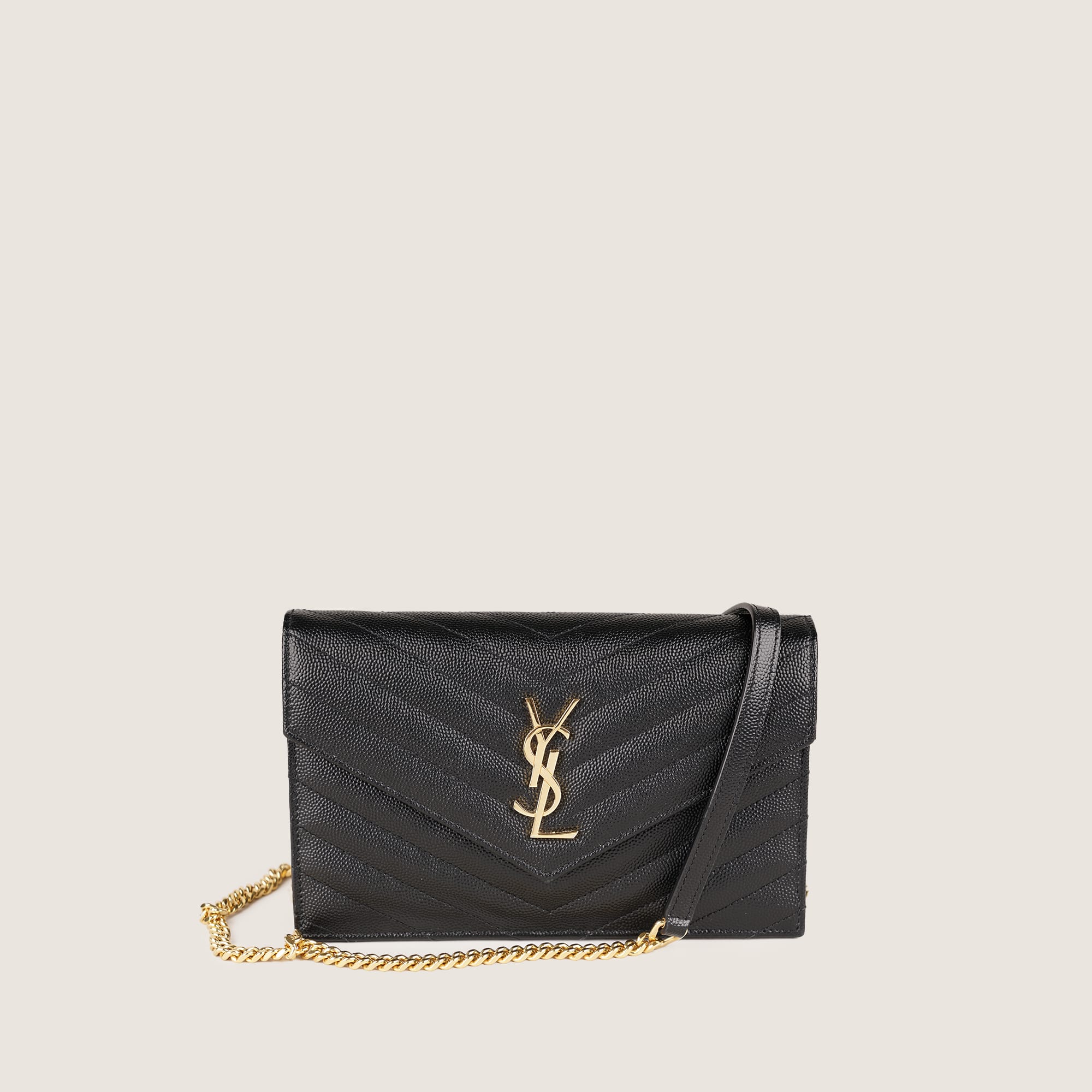 Small Cassandre Chain Wallet - SAINT LAURENT - Affordable Luxury