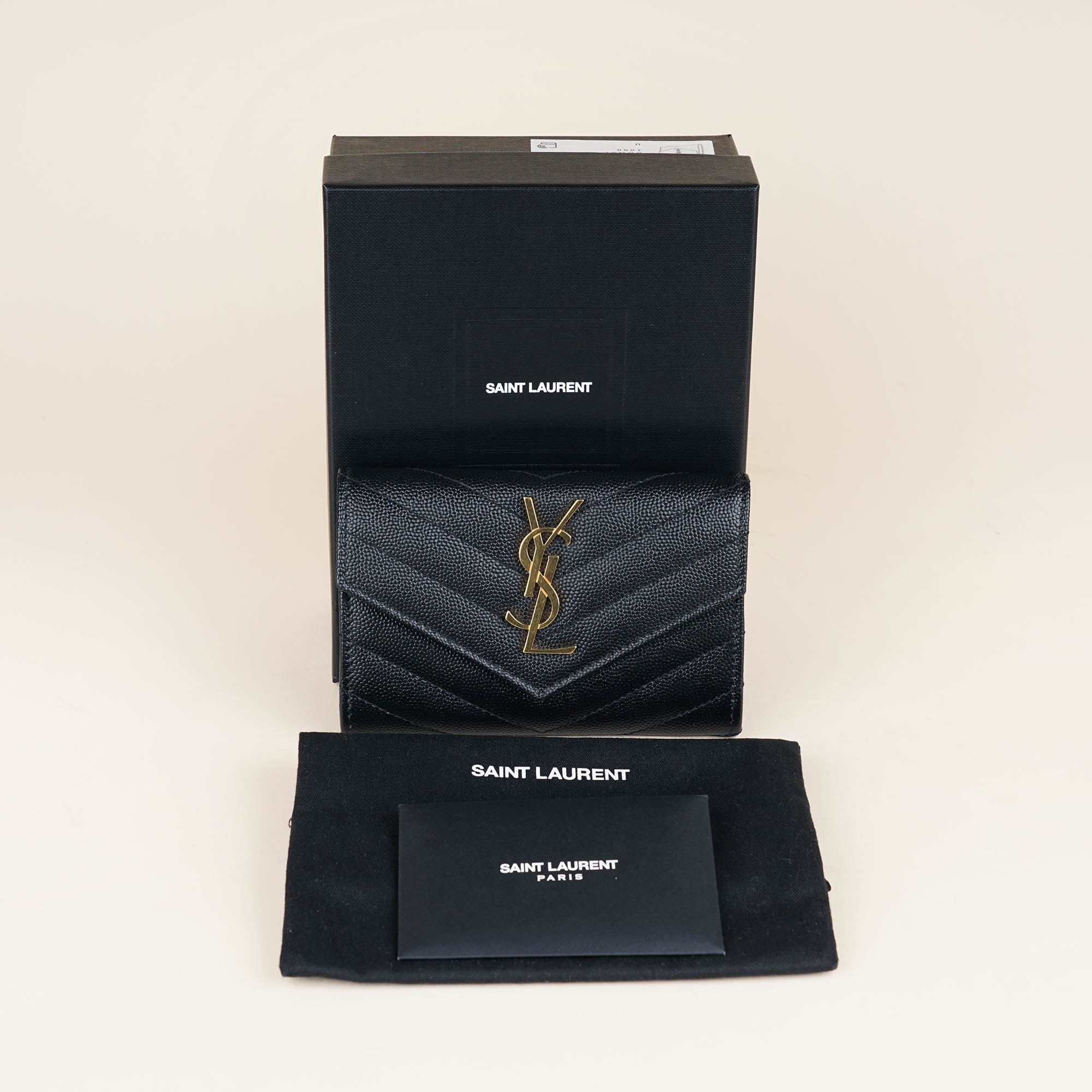 Small Cassandre Envelope Wallet - SAINT LAURENT - Affordable Luxury image