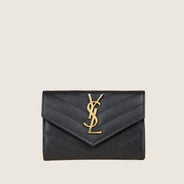 Small Cassandre Envelope Wallet - SAINT LAURENT - Affordable Luxury thumbnail image