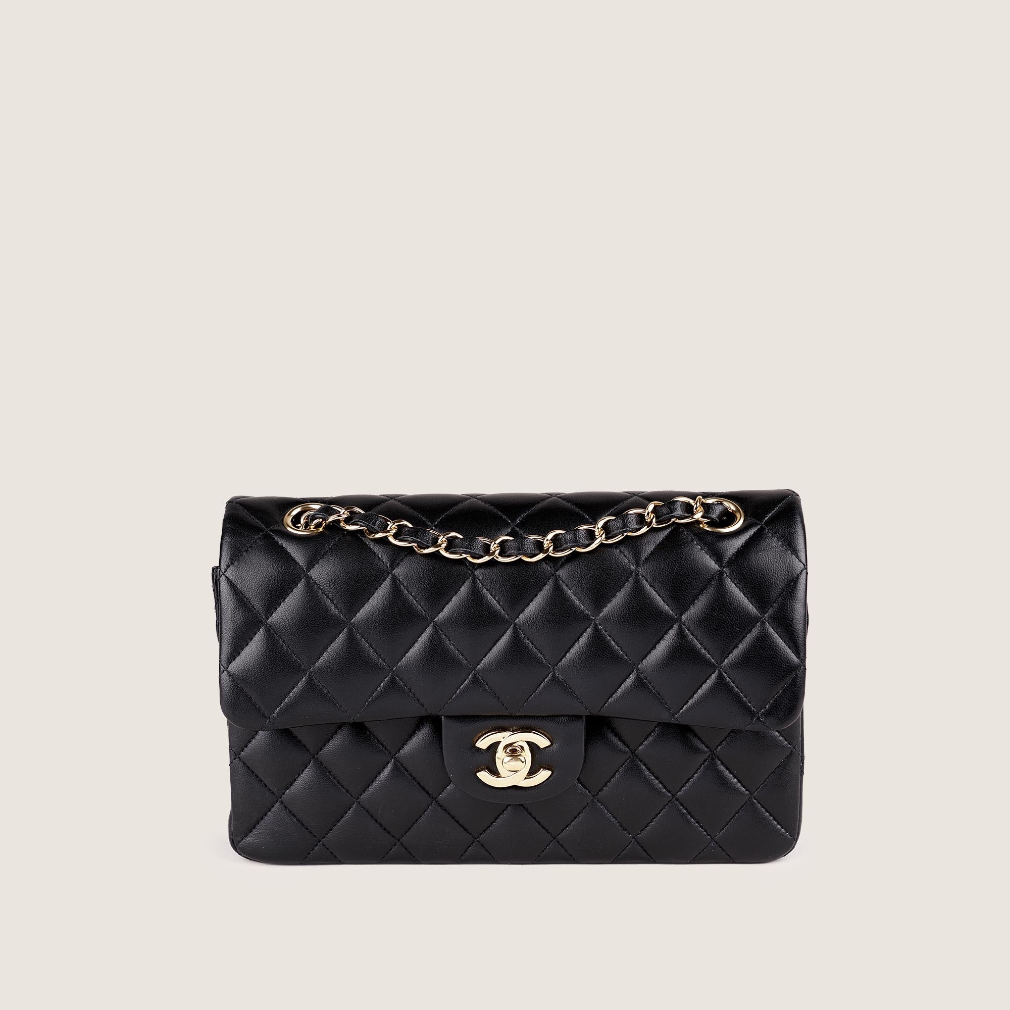 Small Classic Double Flap Bag - CHANEL - Affordable Luxury image