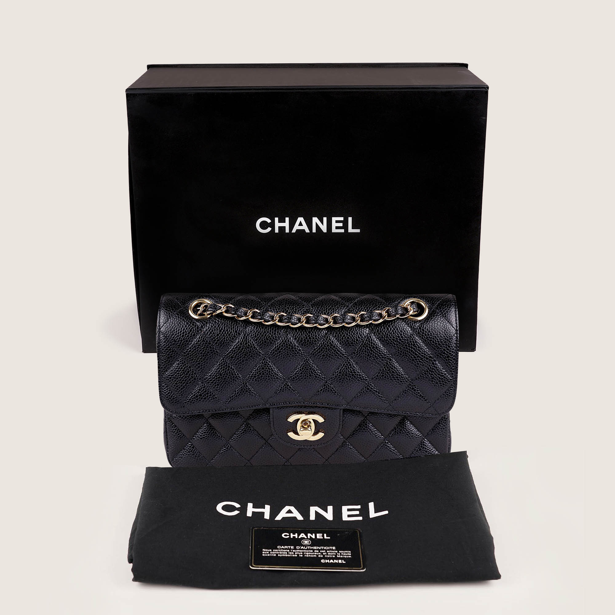Small Classic Double Flap Bag - CHANEL - Affordable Luxury image