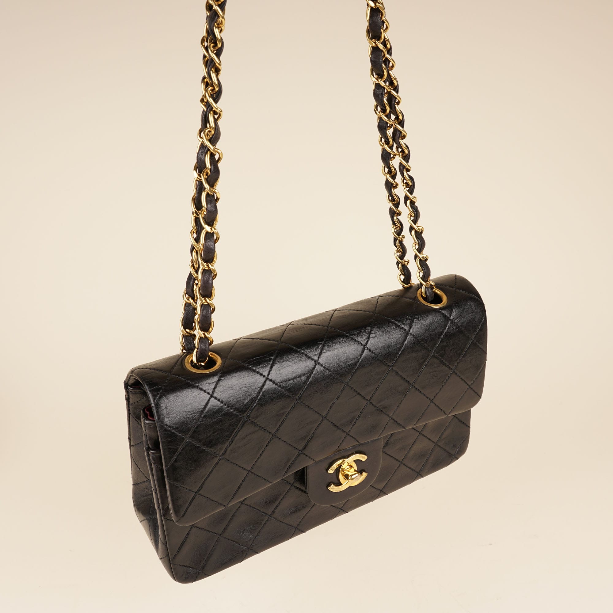 Small Classic Double Flap Bag - CHANEL - Affordable Luxury image