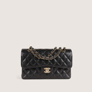 Small Classic Double Flap Bag - CHANEL - Affordable Luxury thumbnail image