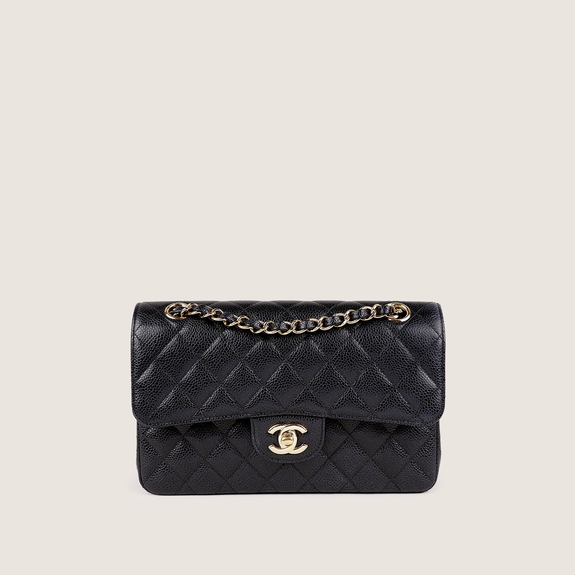 Small Classic Double Flap Bag - CHANEL - Affordable Luxury image