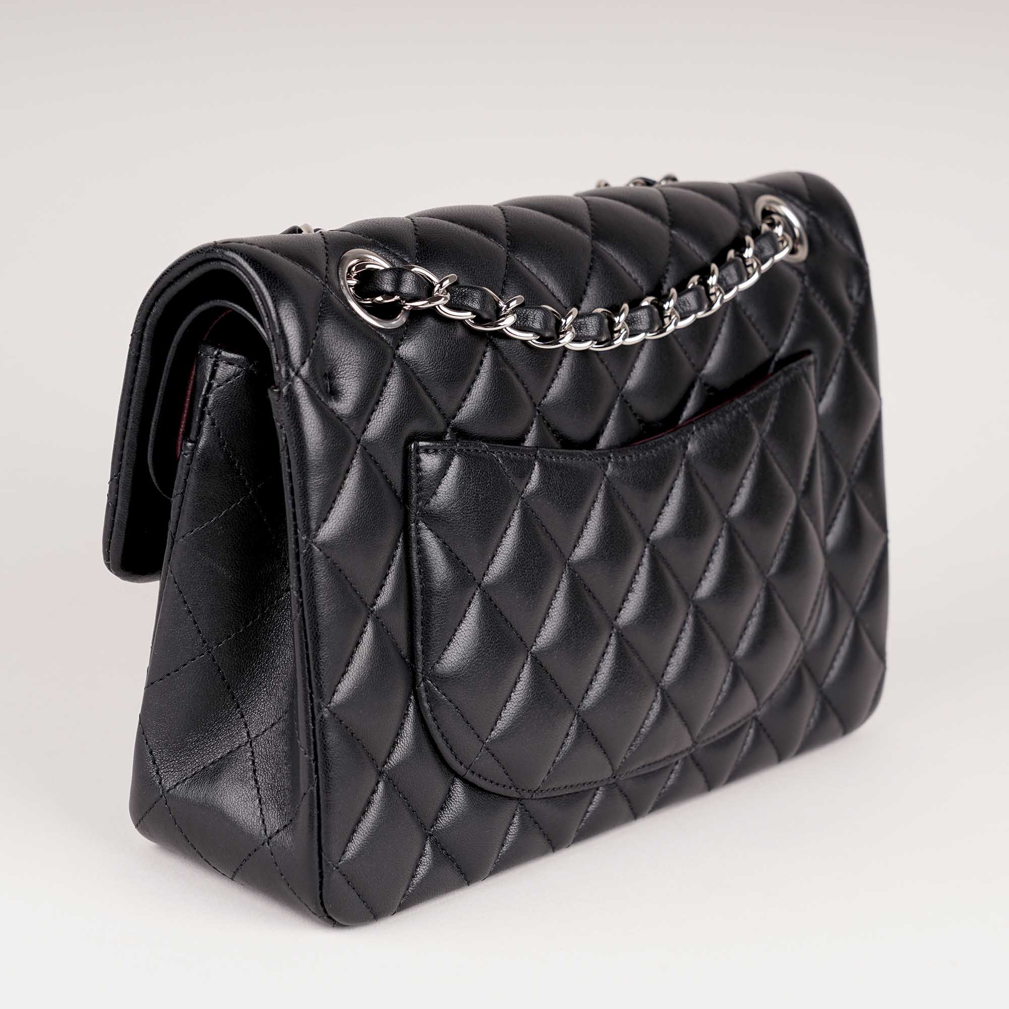 Small Classic Double Flap Black Lambskin - CHANEL - Affordable Luxury image