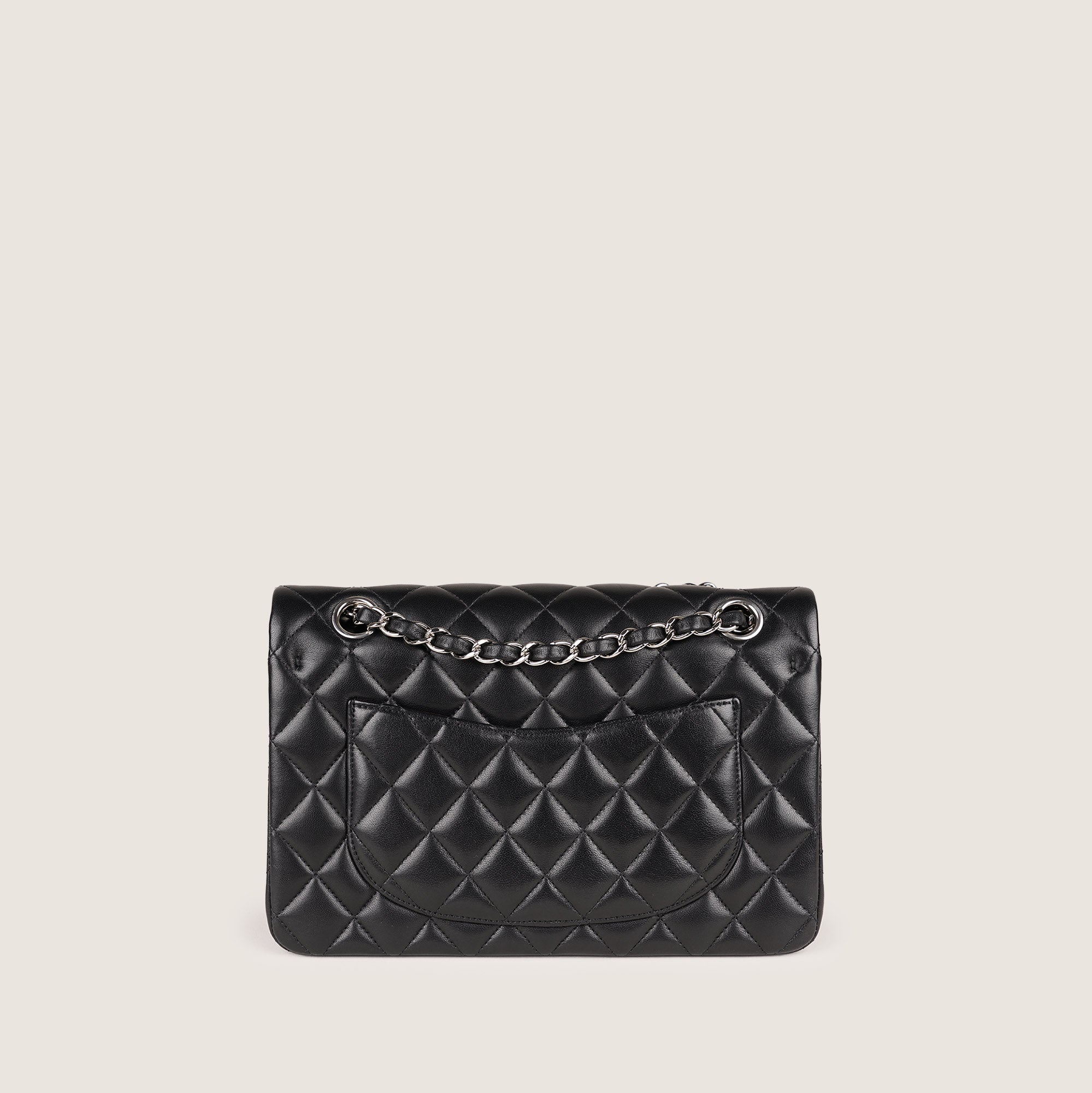 Small Classic Double Flap Black Lambskin - CHANEL - Affordable Luxury
