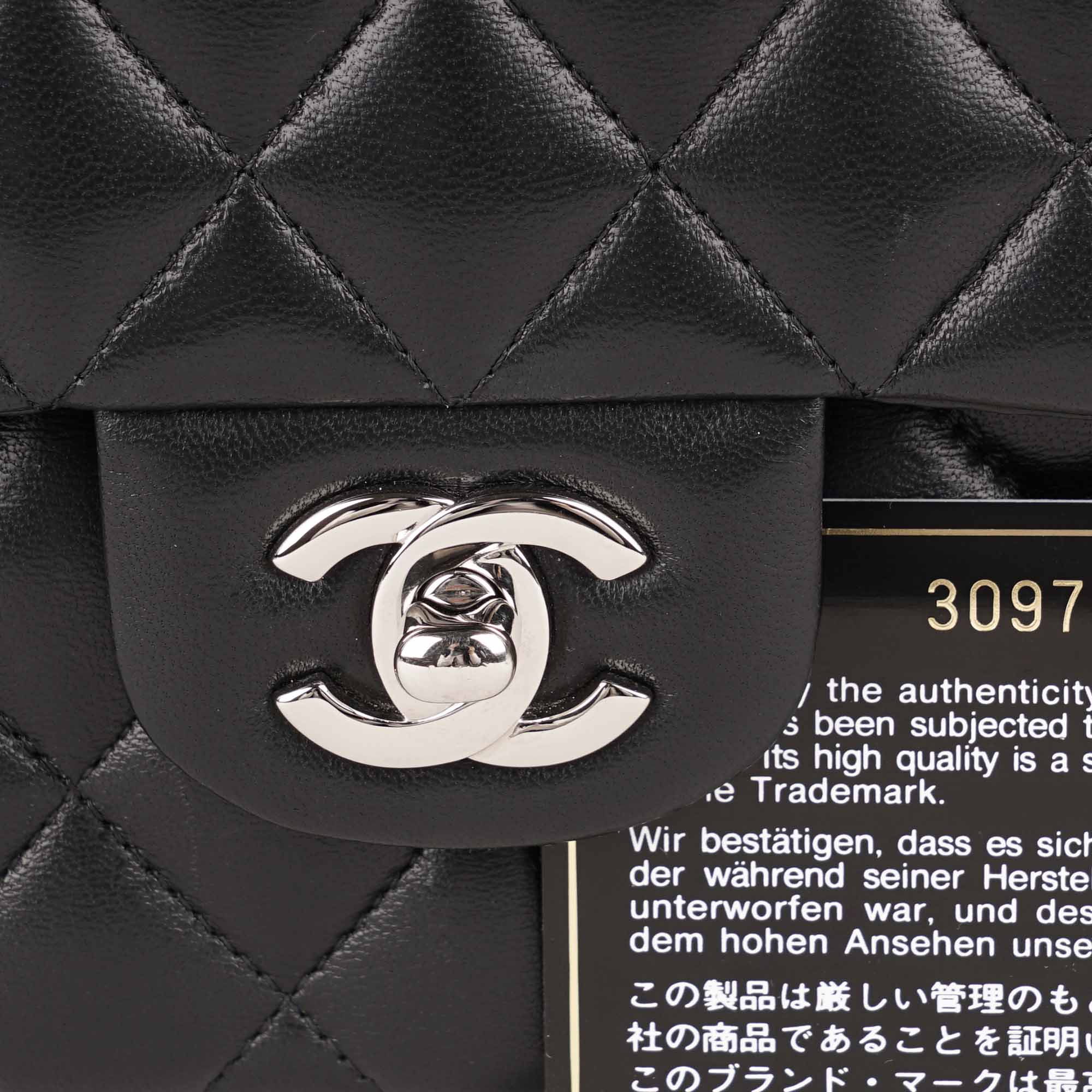 Small Classic Double Flap Black Lambskin - CHANEL - Affordable Luxury image