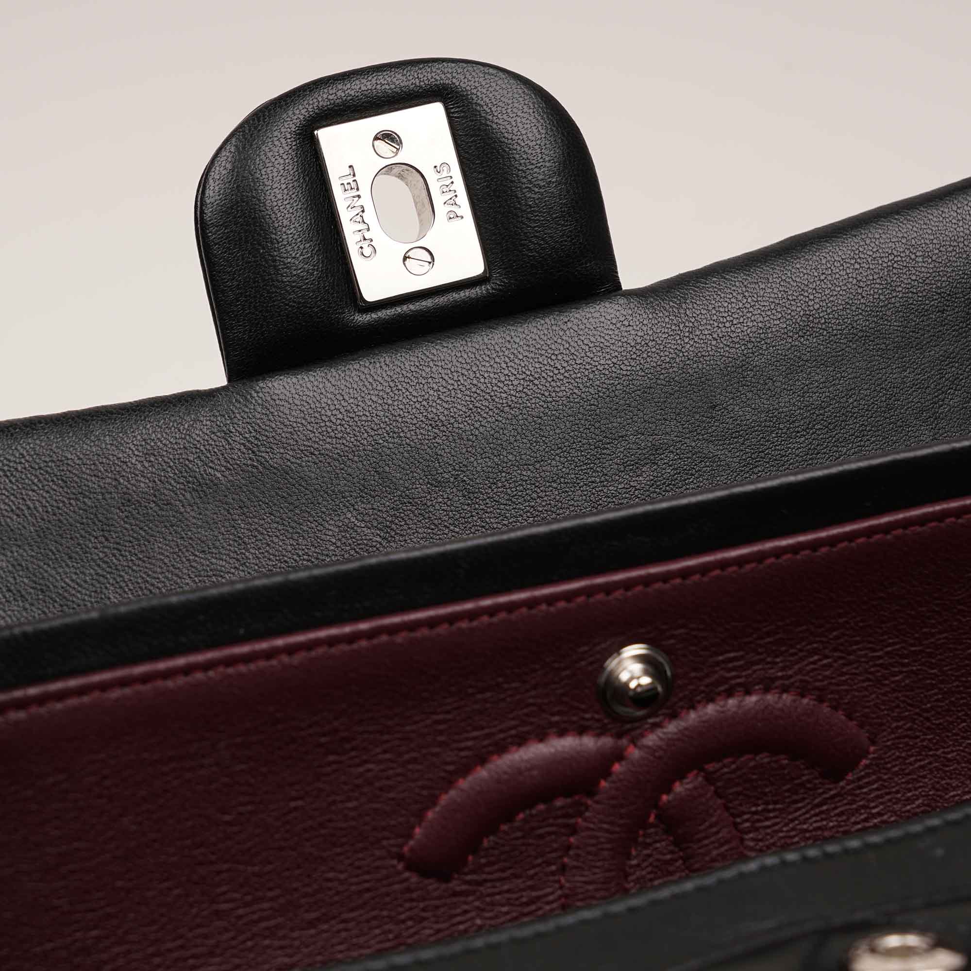 Small Classic Double Flap Black Lambskin - CHANEL - Affordable Luxury image