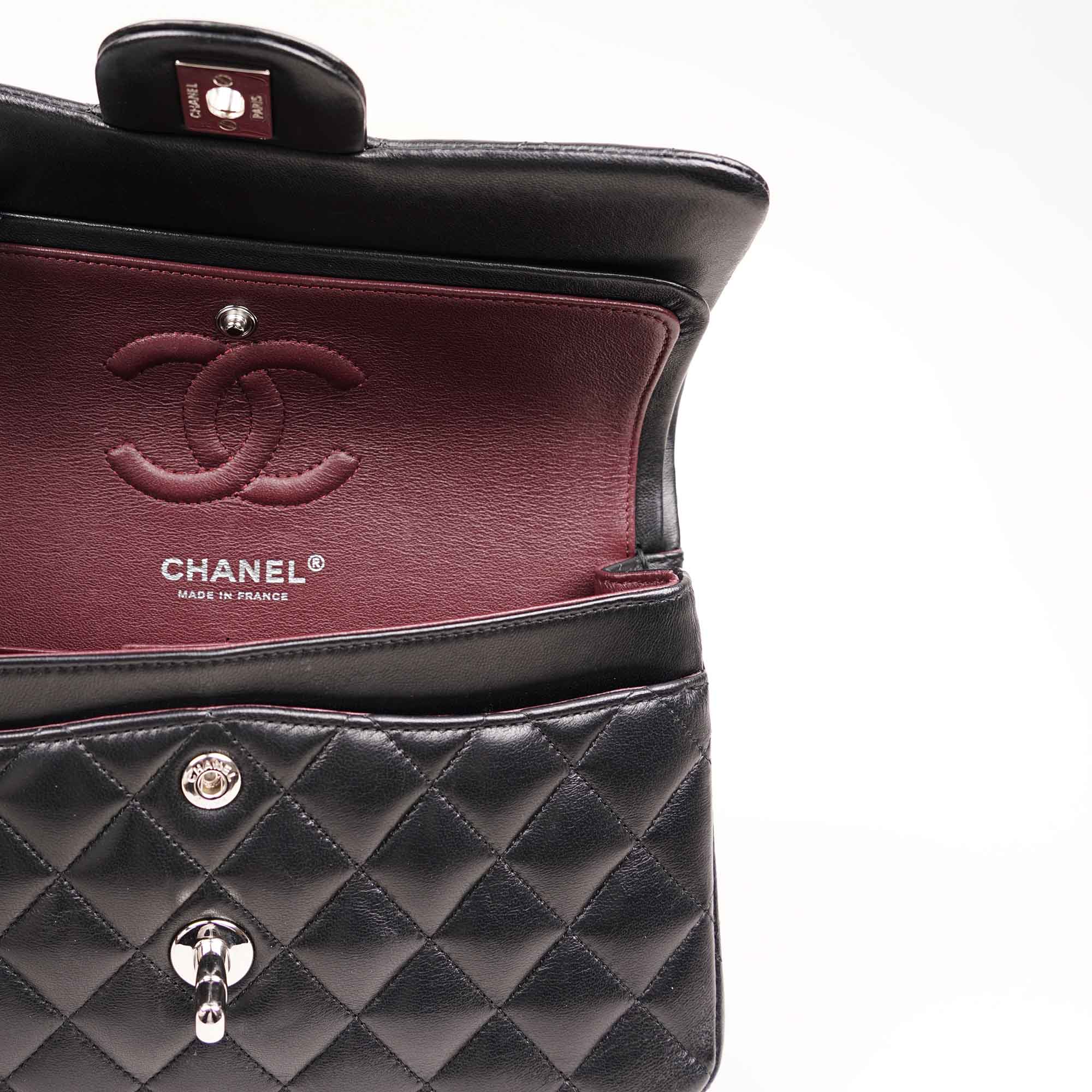 Small Classic Double Flap Black Lambskin - CHANEL - Affordable Luxury image