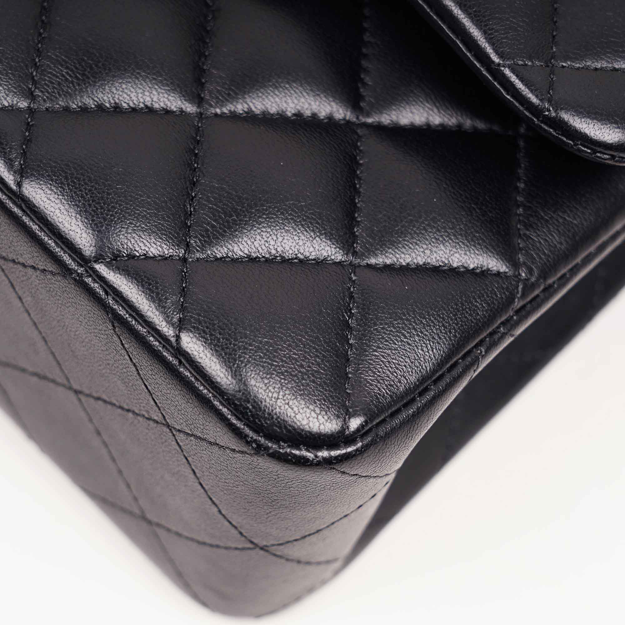Small Classic Double Flap Black Lambskin - CHANEL - Affordable Luxury image