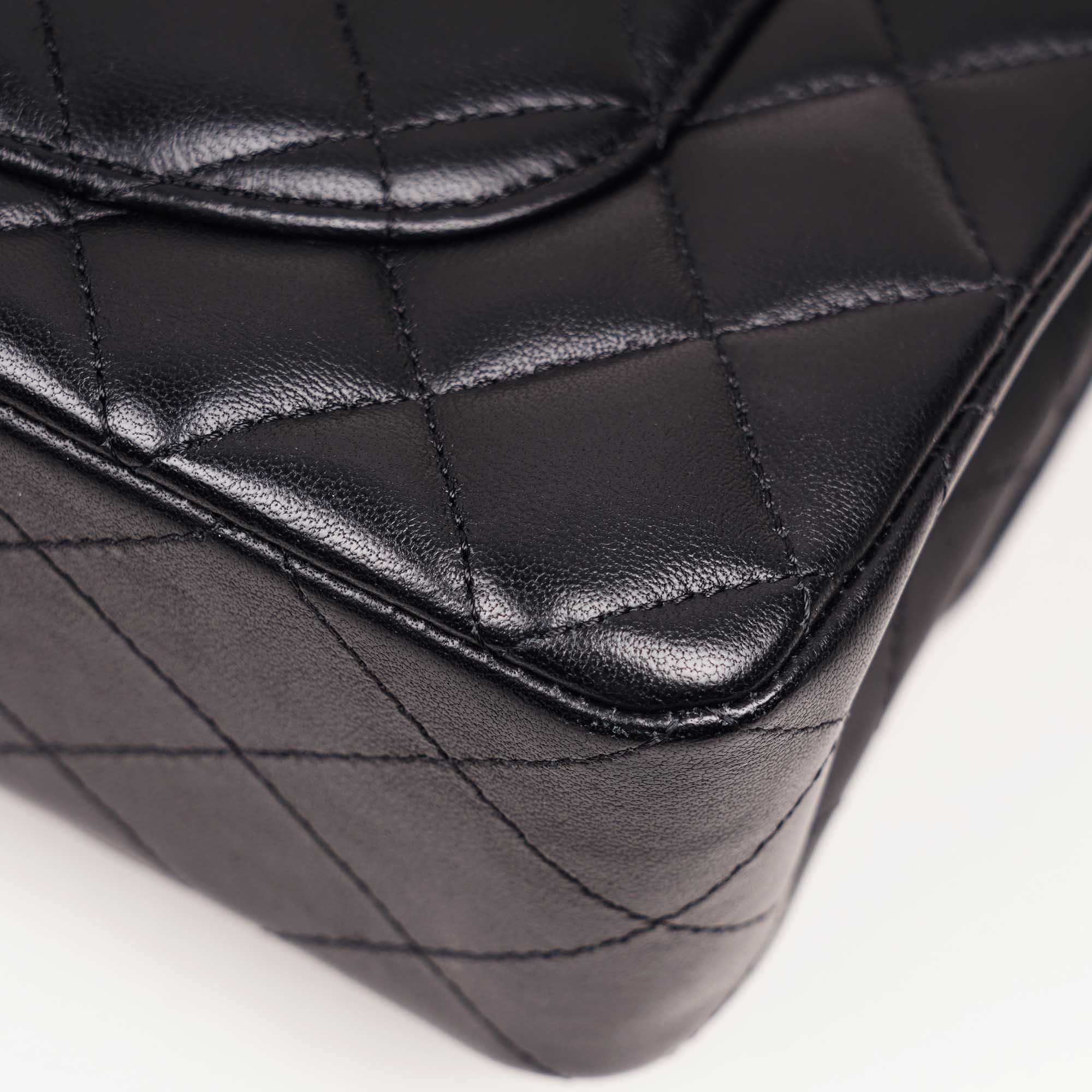 Small Classic Double Flap Black Lambskin - CHANEL - Affordable Luxury image