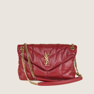 Small LouLou Puffer Shoulder Bag - SAINT LAURENT - Affordable Luxury thumbnail image