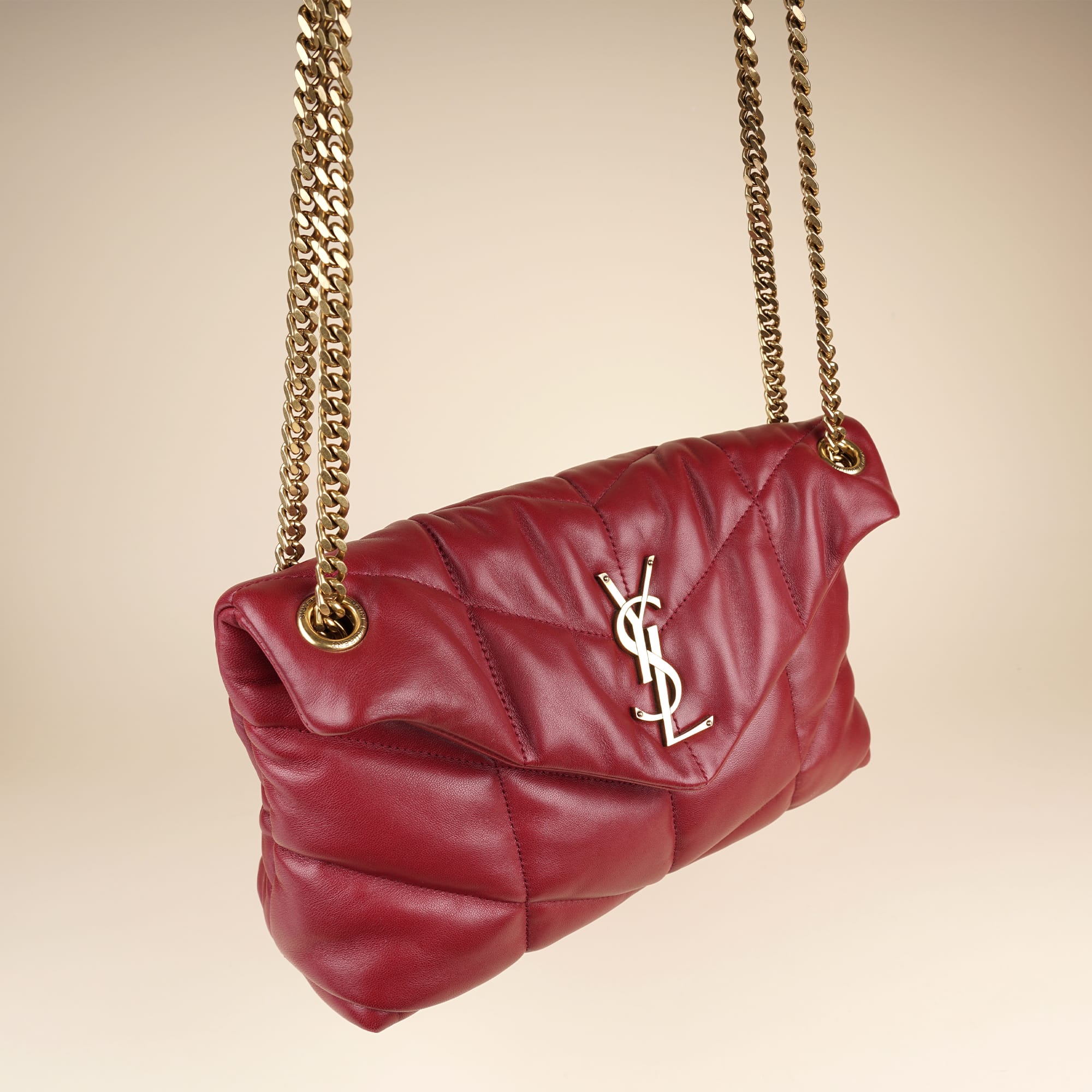 Small LouLou Puffer Shoulder Bag - SAINT LAURENT - Affordable Luxury image