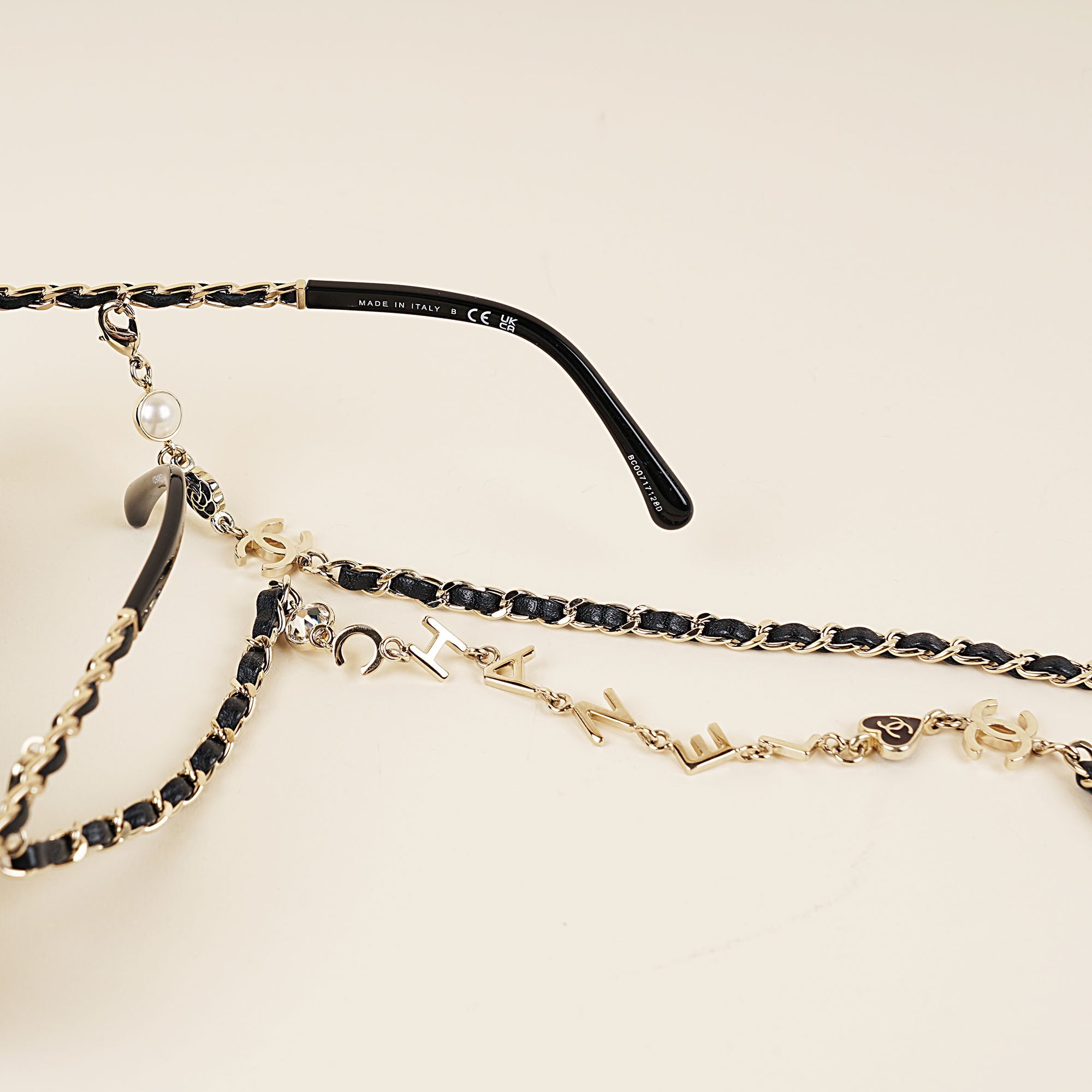 Square Chain Sunglasses - CHANEL - Affordable Luxury image