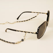 Square Chain Sunglasses - CHANEL - Affordable Luxury thumbnail image