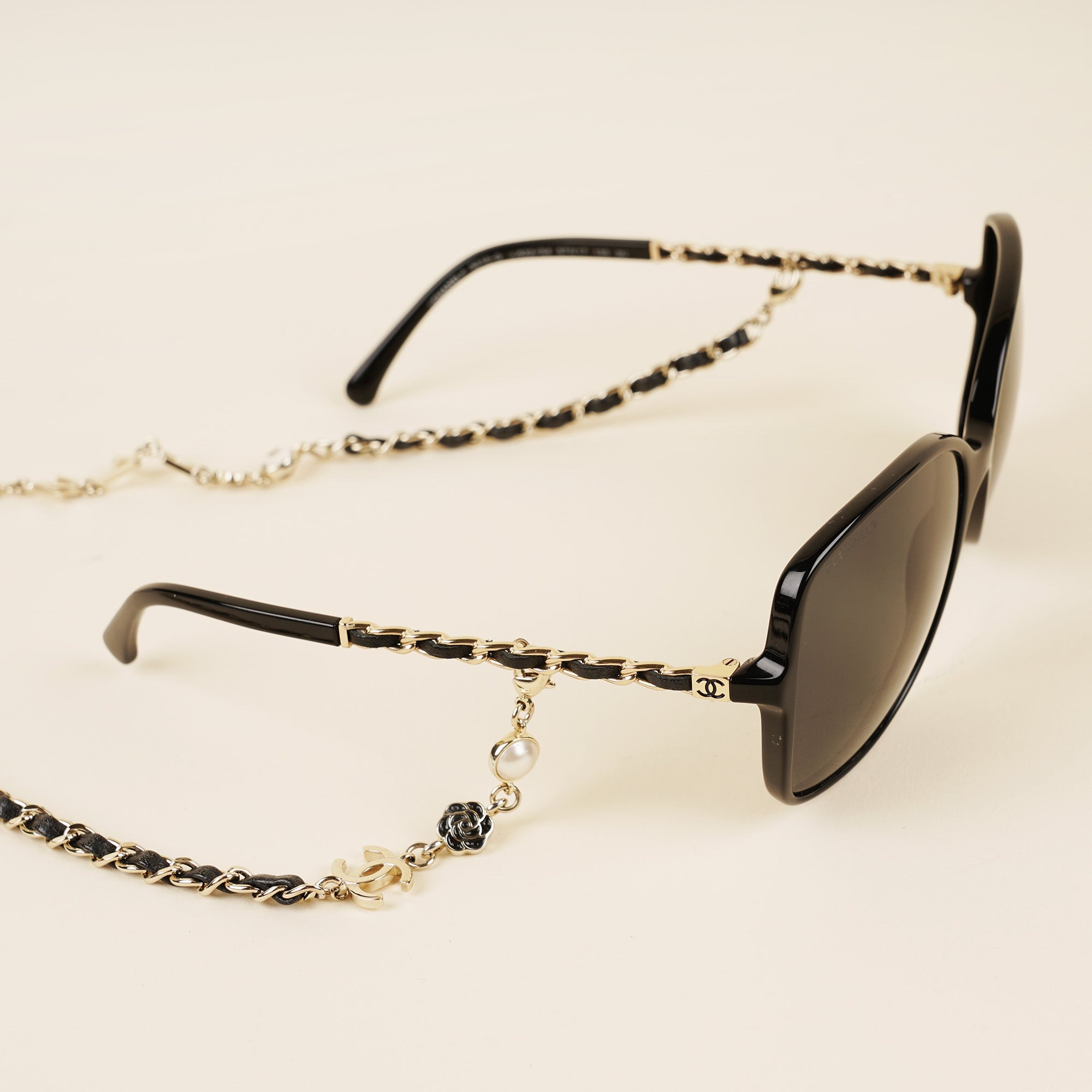 Square Chain Sunglasses - CHANEL - Affordable Luxury image