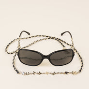 Square Chain Sunglasses - CHANEL - Affordable Luxury thumbnail image