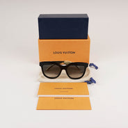 Sunglasses Black/Gold Monogram - LOUIS VUITTON - Affordable Luxury thumbnail image