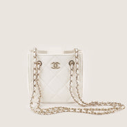 Super Mini Tote/Clutch with Long Chain - CHANEL - Affordable Luxury thumbnail image