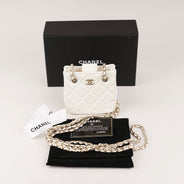 Super Mini Tote/Clutch with Long Chain - CHANEL - Affordable Luxury thumbnail image