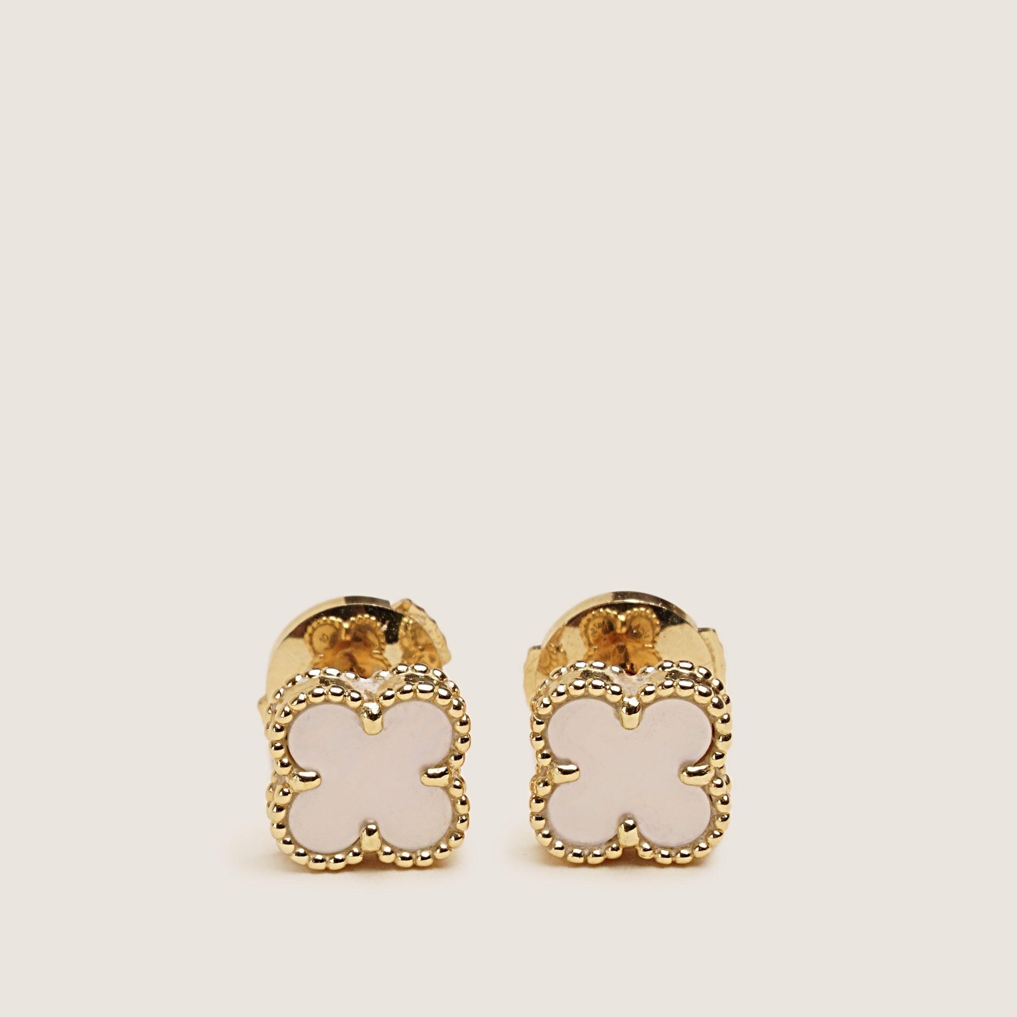 Sweet Alhambra Earstuds - VAN CLEEF & ARPELS - Affordable Luxury