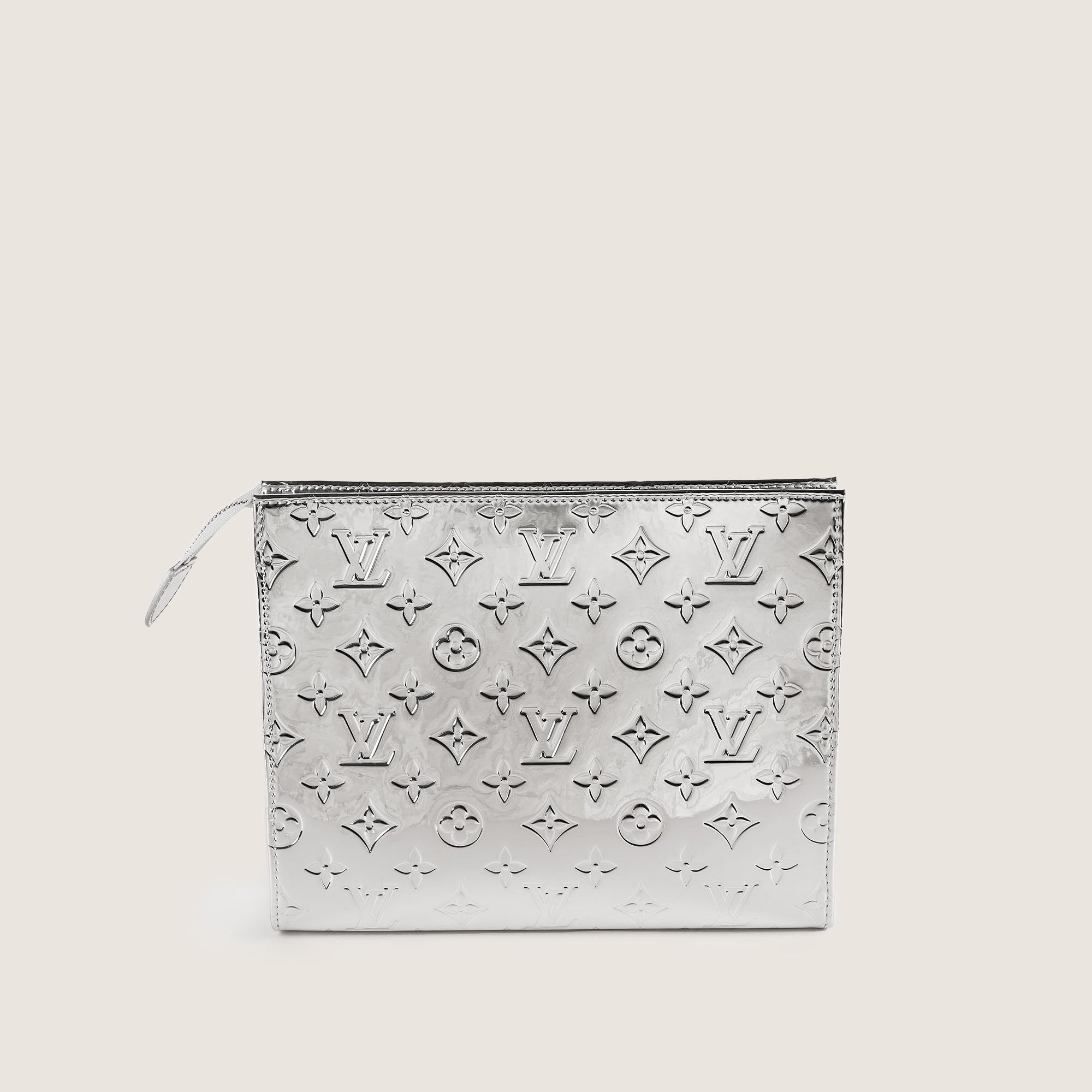 Toiletry Pouch Silver Monogram Miroir - LOUIS VUITTON - Affordable Luxury